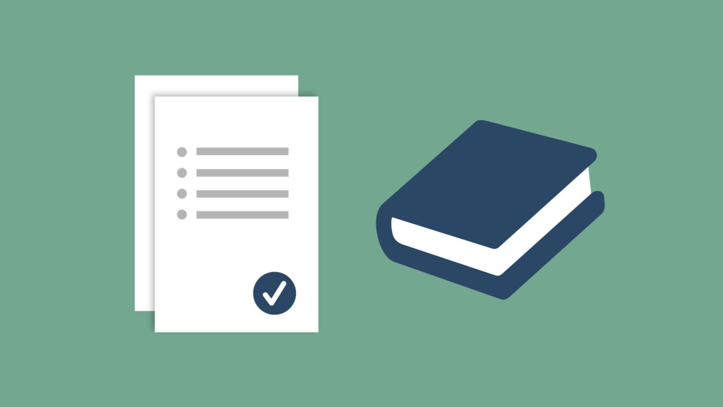 Bok och dokument för att illustrera regler eller regelverk